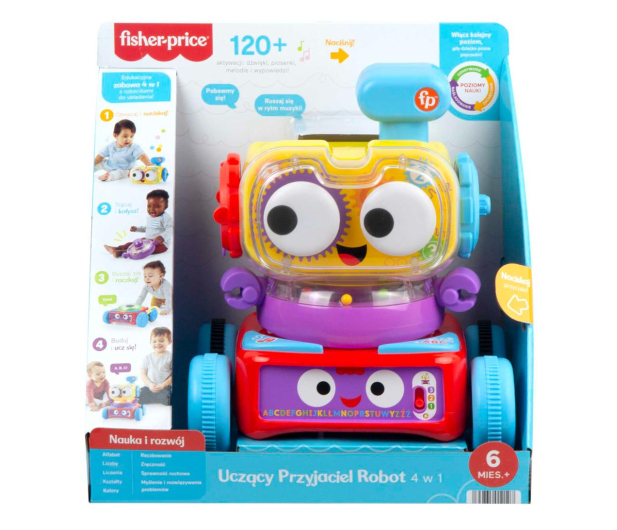 Fisher-Price Uczący przyjaciel robot 4w1 - 1023352 - zdjęcie 4